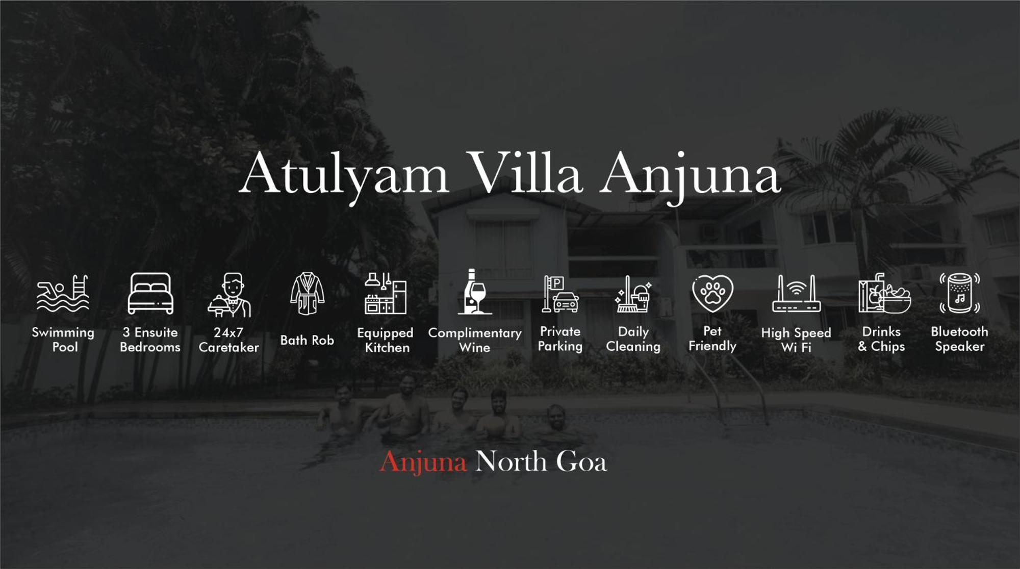 Atulyam Villa- Anjuna Ngoại thất bức ảnh